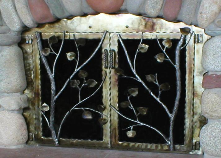 Custom fireplace doors bowman